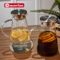 New Glass Carafe with stainless steel Strainer Lid